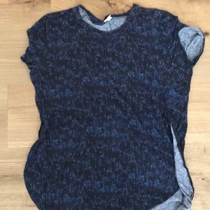Wilfred blue patterned Summer top